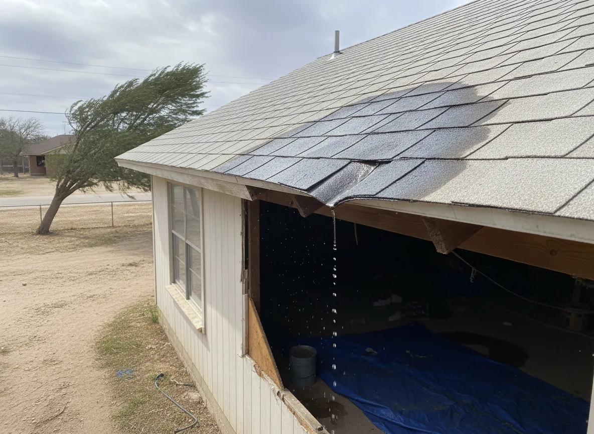 Roof leak in Merkel, TX
